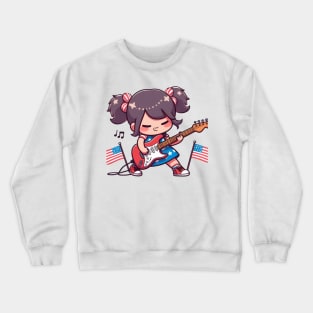 A Whimsical Tribute to American Culture in Cartoon Style T-Shirt Crewneck Sweatshirt